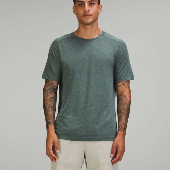 Lululemon Metal Vent Tech Short Sleeve Shirt 2.0 Smoked Spruce Size Large - Picture 1 of 6